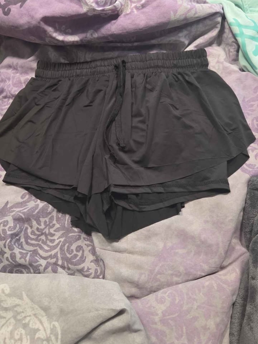 Women's Black Athletic Shorts